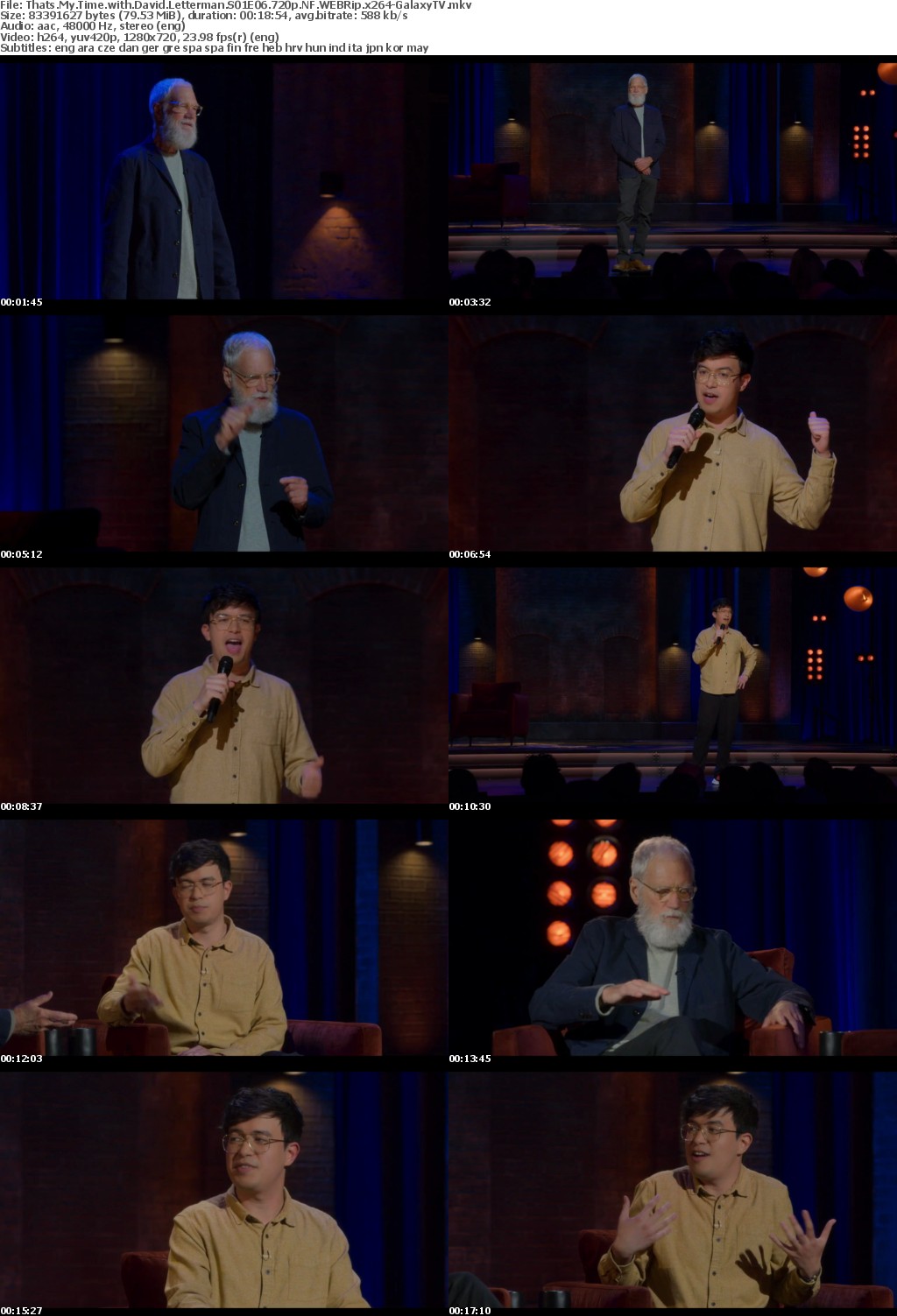 Thats My Time with David Letterman S01 COMPLETE 720p NF WEBRip x264-GalaxyTV