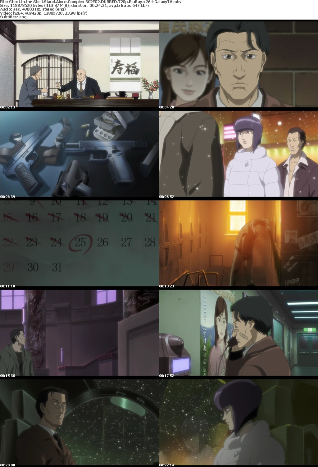 Ghost in the Shell Stand Alone Complex S02 COMPLETE DUBBED 720p BluRay x264-GalaxyTV