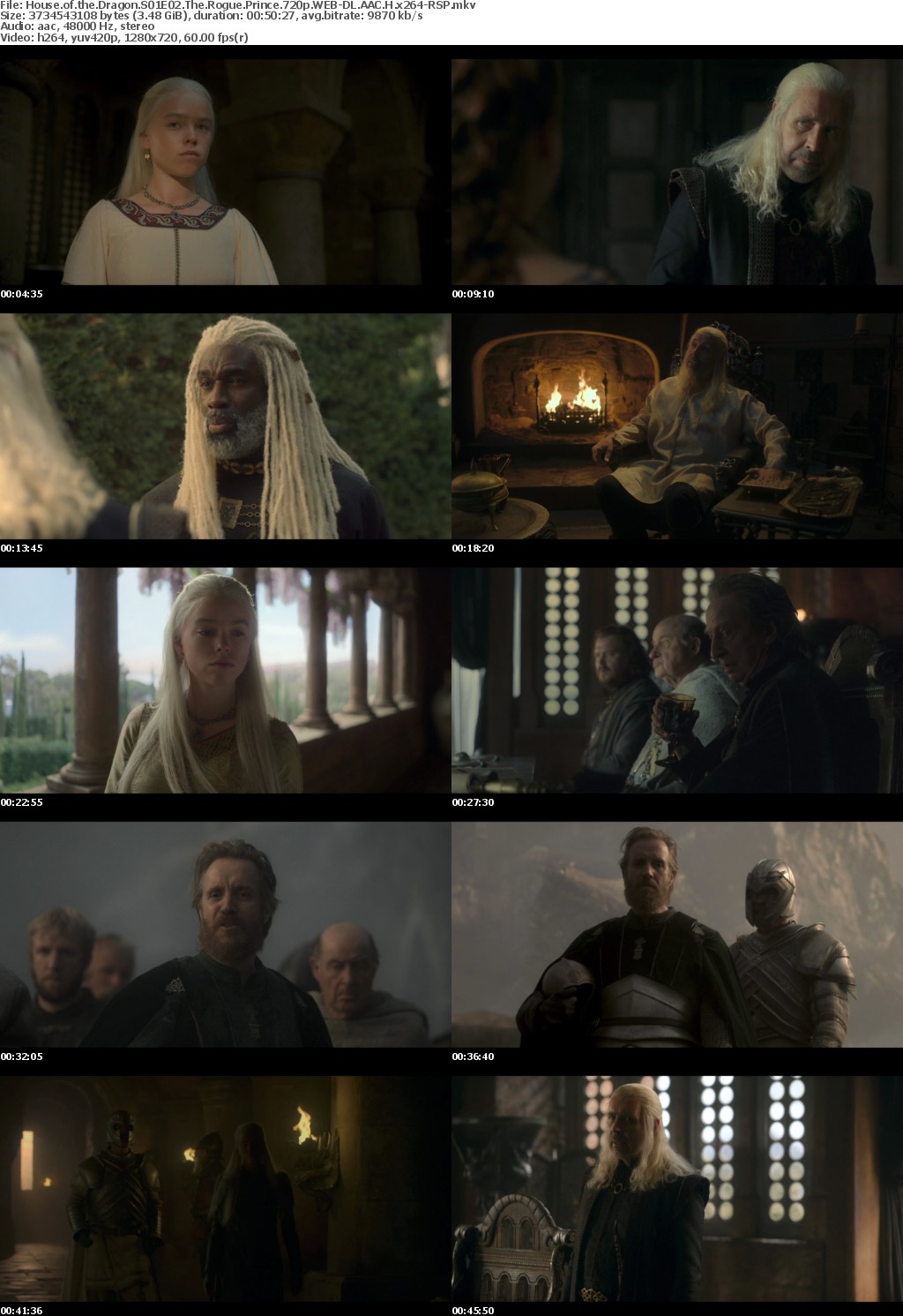House of the Dragon S01E02 The Rogue Prince 720p WEB-DL AAC H x264-RSP