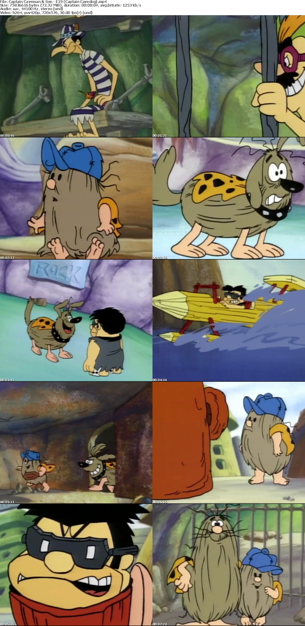 Captain Caveman and Son (cartoon series in MP4 format) Landop18