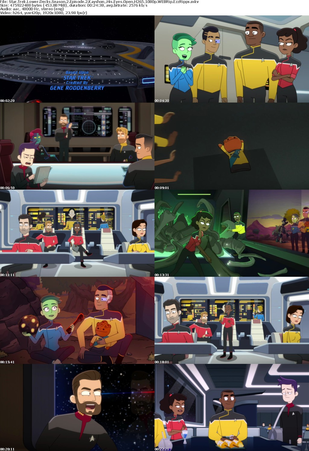 Star Trek Lower Decks Season 2 Episode 2 Kayshon, His Eyes Open H265 1080p WEBRip EzzRips