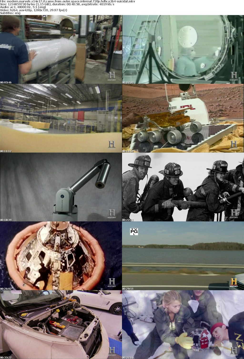 Modern Marvels S14E17 It Came From Outer Space iNTERNAL 720p HDTV x264-SUiCiDAL