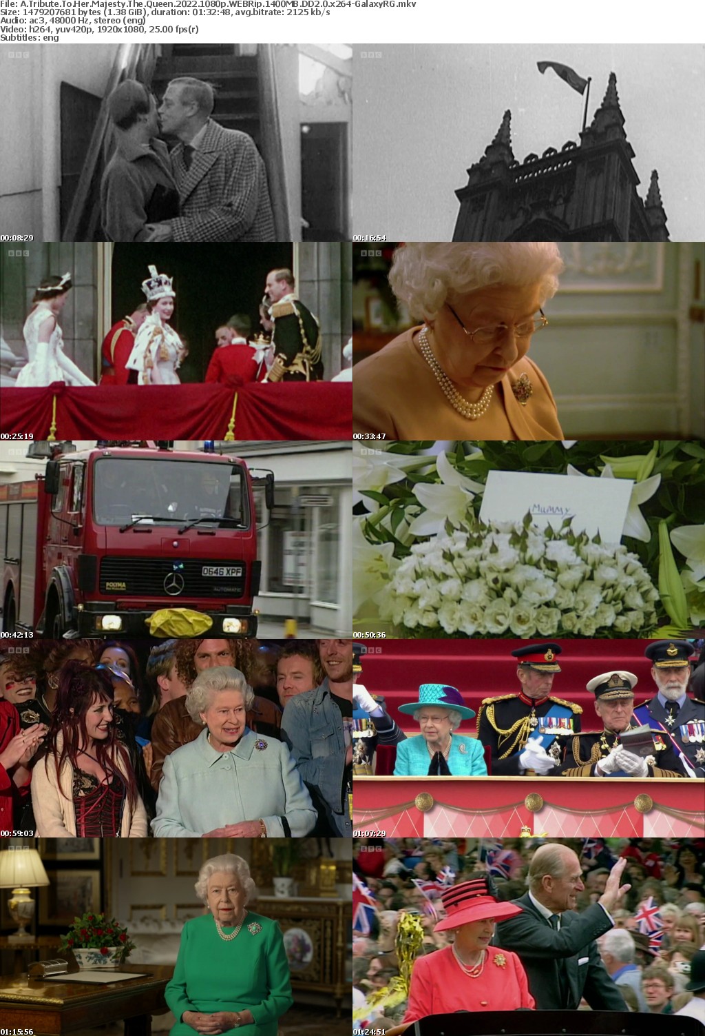 A Tribute To Her Majesty The Queen 2022 1080p WEBRip 1400MB DD2 0 x264-GalaxyRG