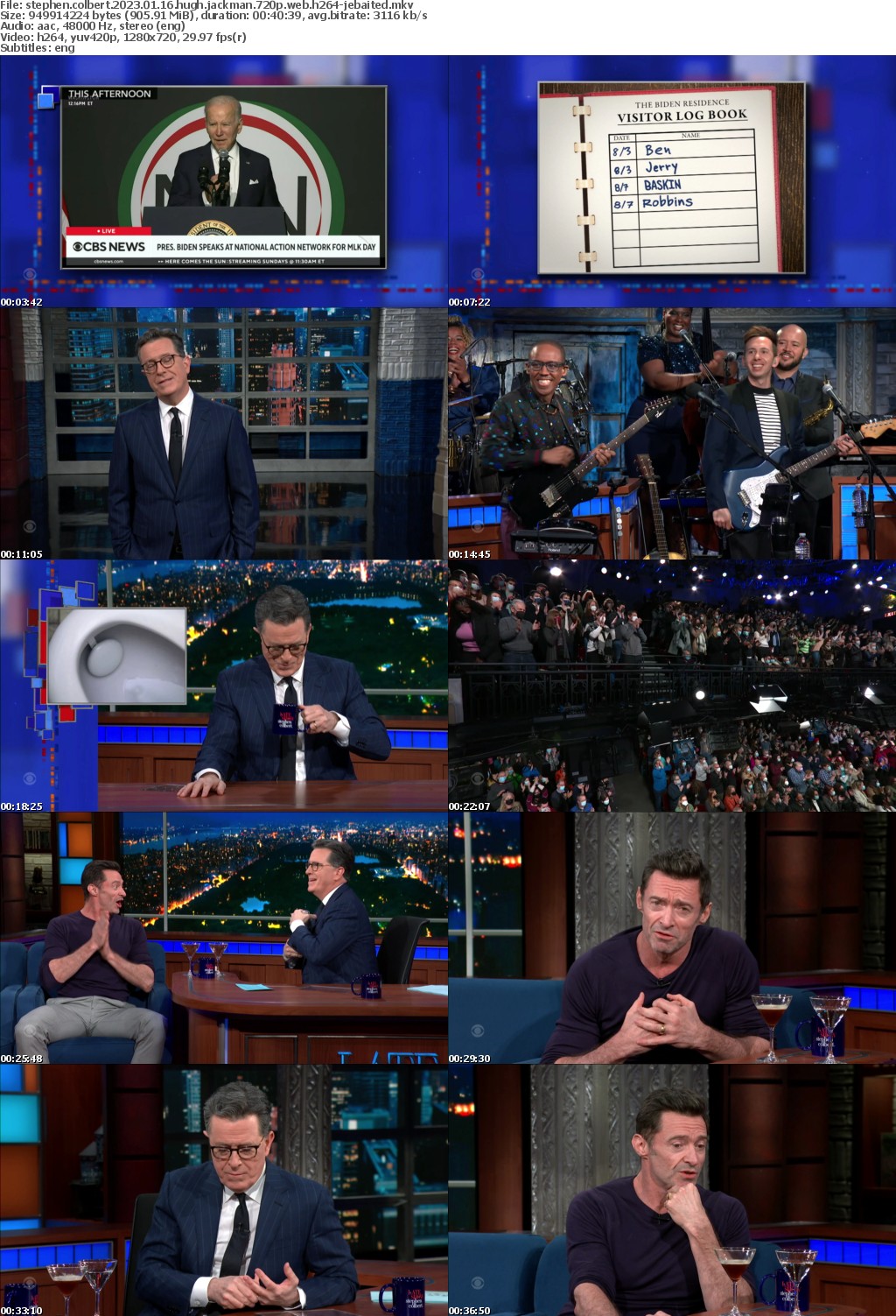 Stephen Colbert 2023 01 16 Hugh Jackman 720p WEB H264-JEBAITED