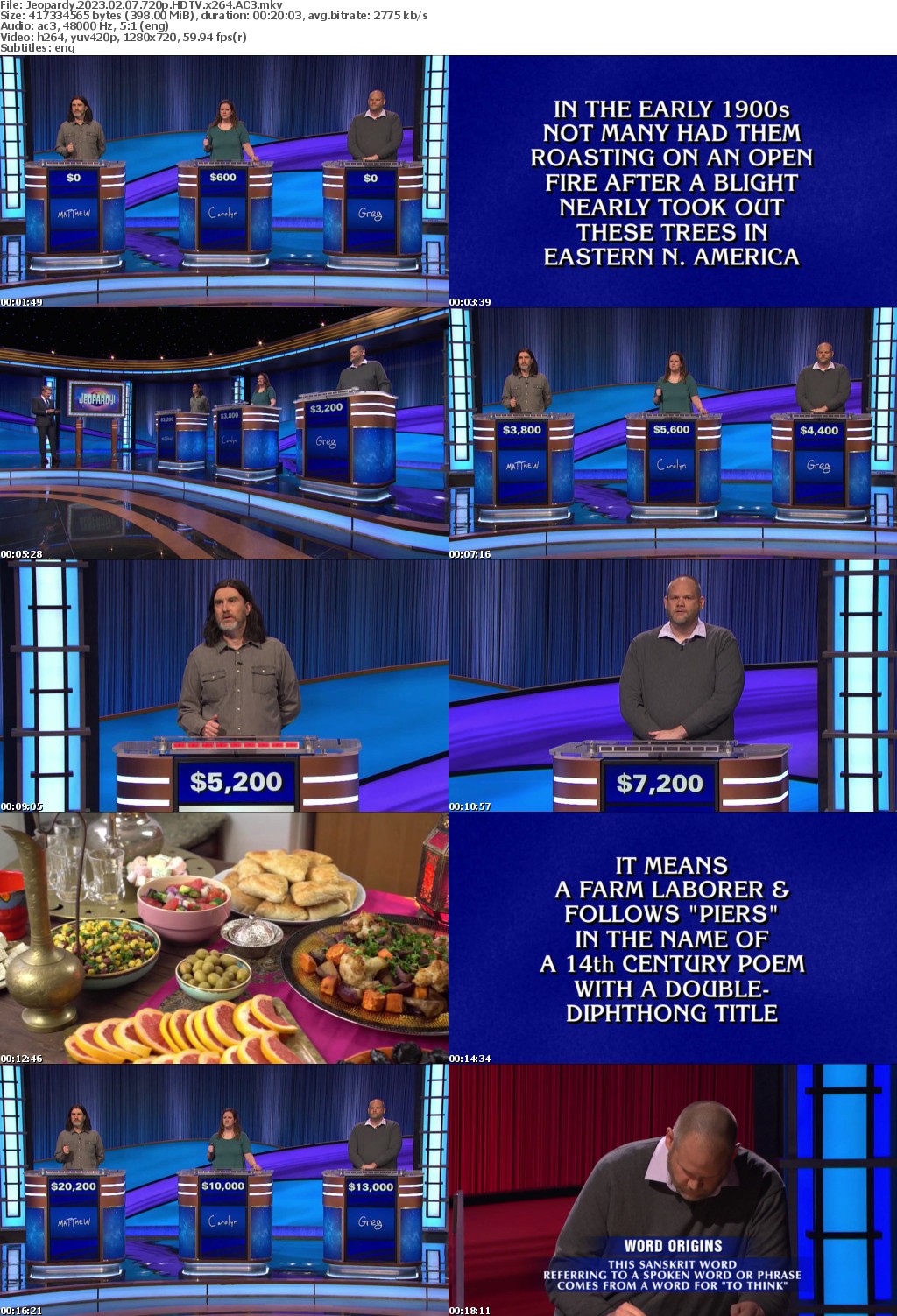 Jeopardy 2023 02 07 720p HDTV x264 AC3 atgoat