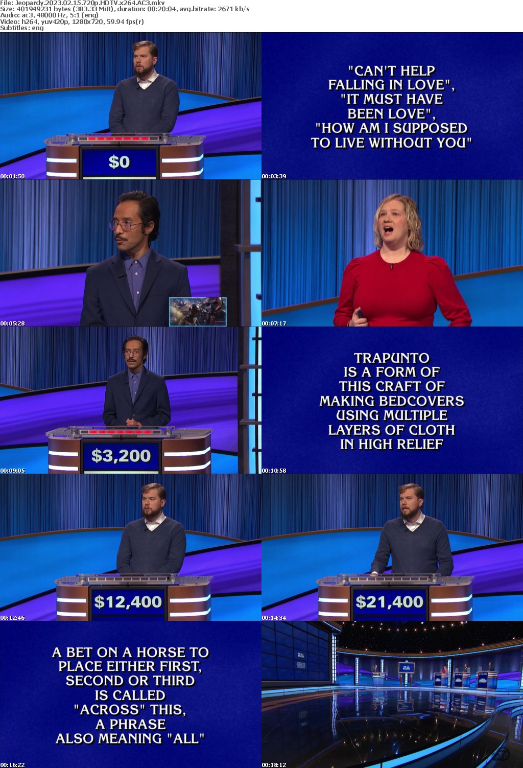 Jeopardy 2023 02 15 720p HDTV x264 AC3 atgoat