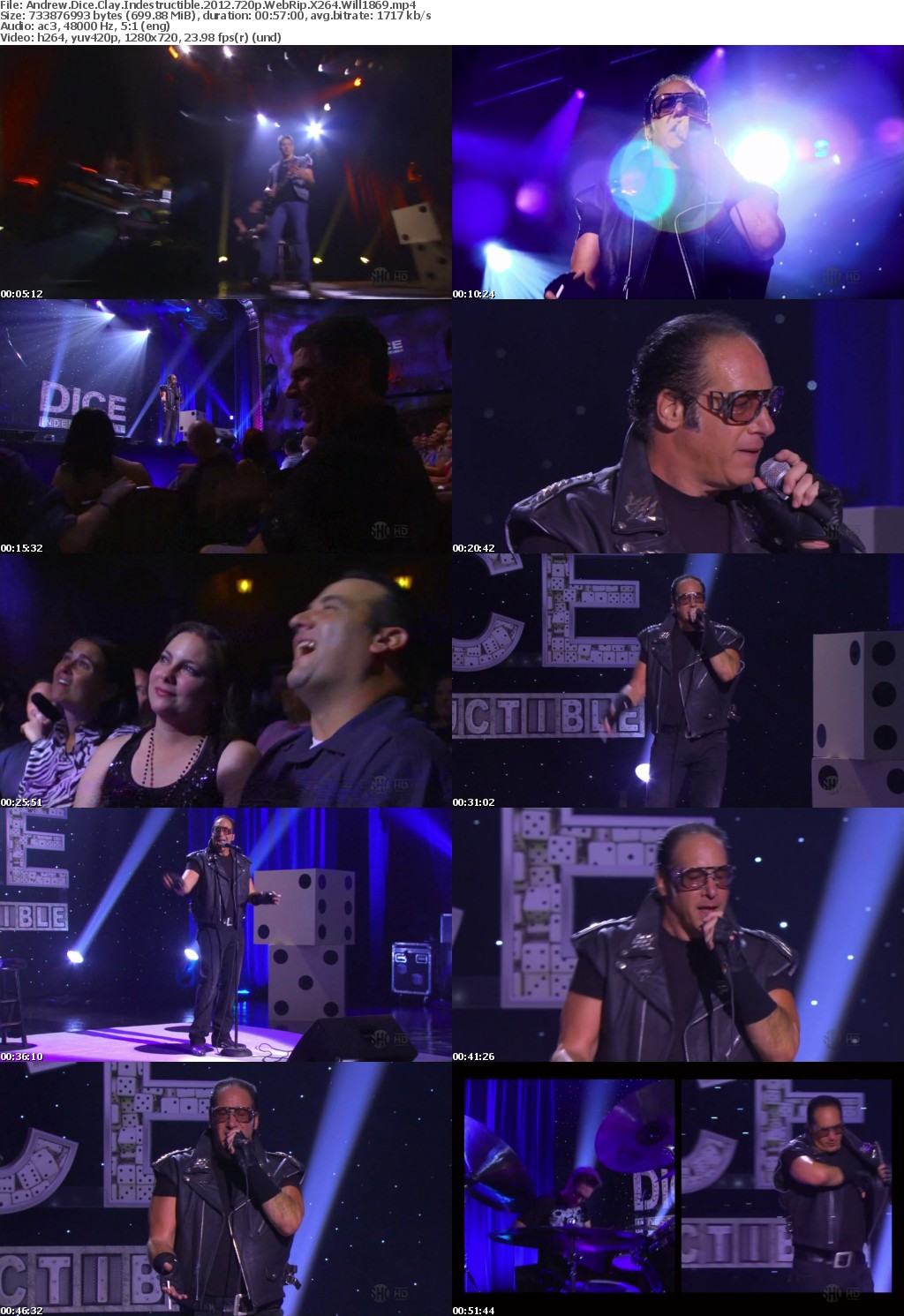 Andrew Dice Clay Indestructible 2012 720p WebRip X264 Will1869