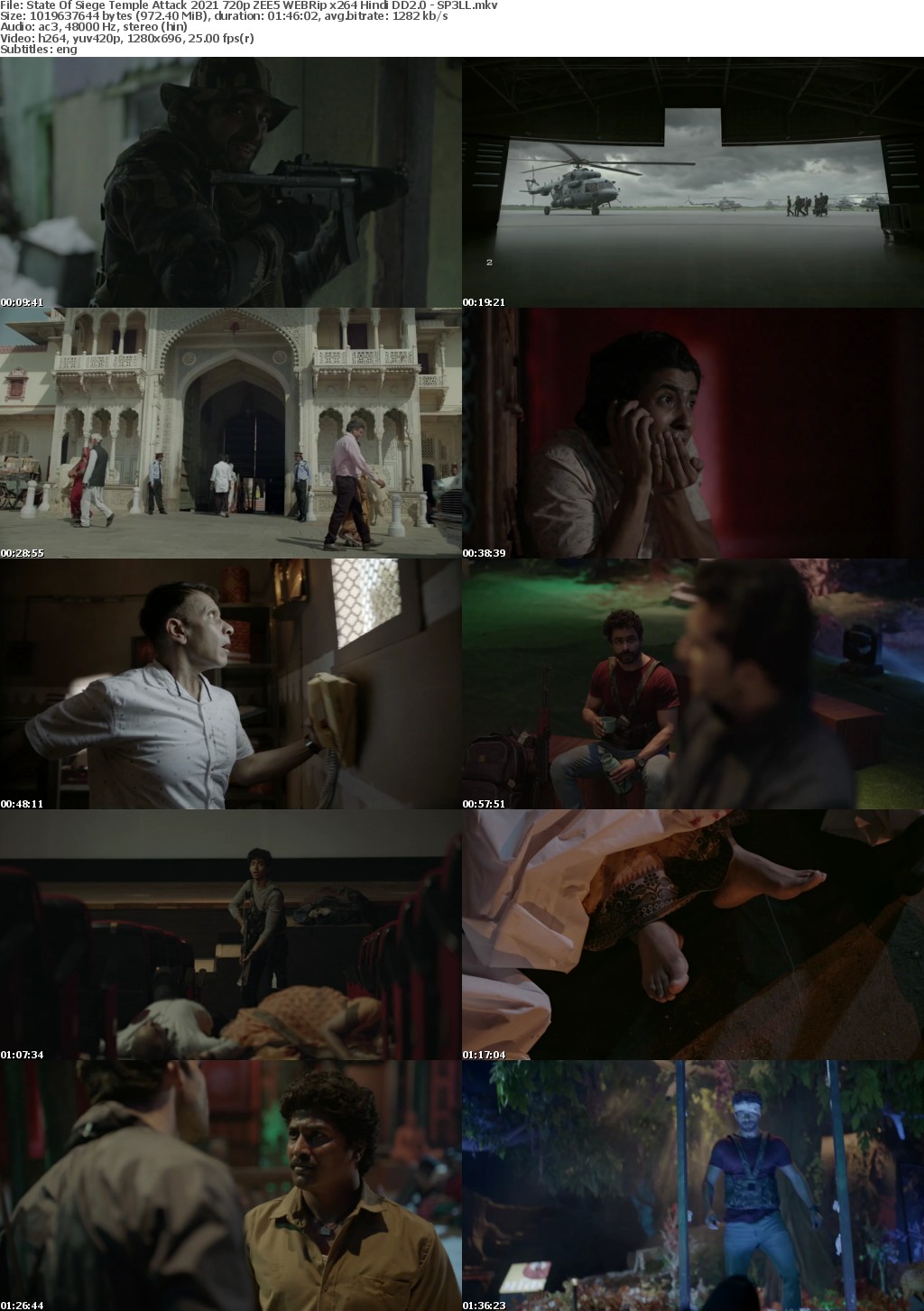 State Of Siege Temple Attack 2021 720p ZEE5 WEBRip x264 Hindi DD2 0 - SP3LL