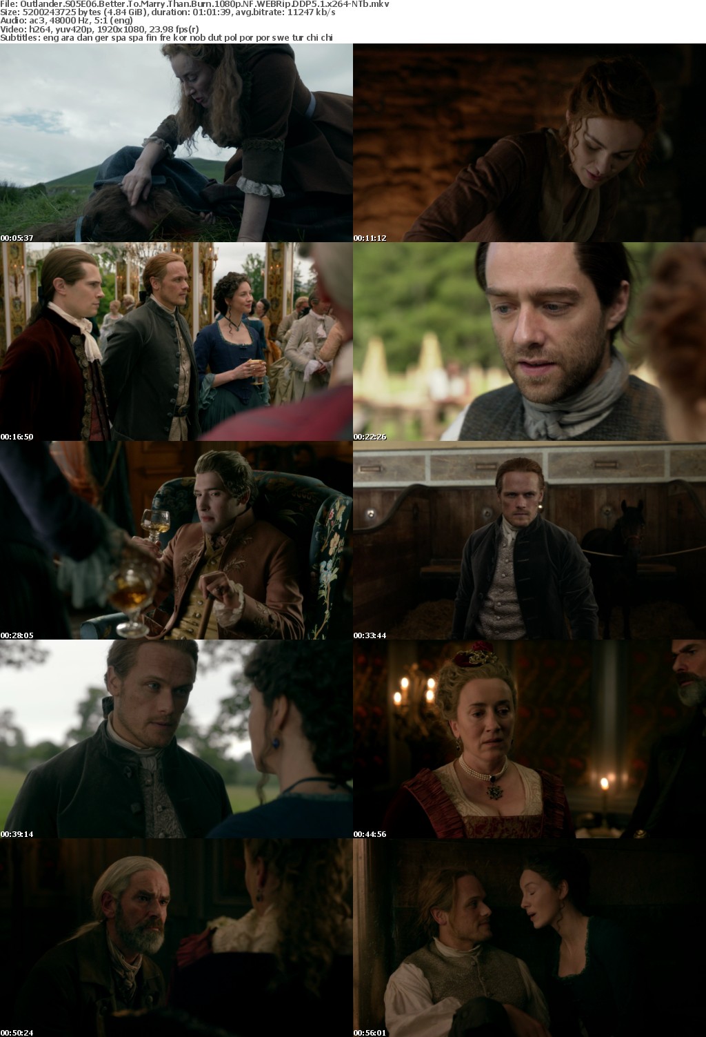 Outlander S05E06 Better To Marry Than Burn 1080p NF WEBRip DDP5 1 x264-NTb