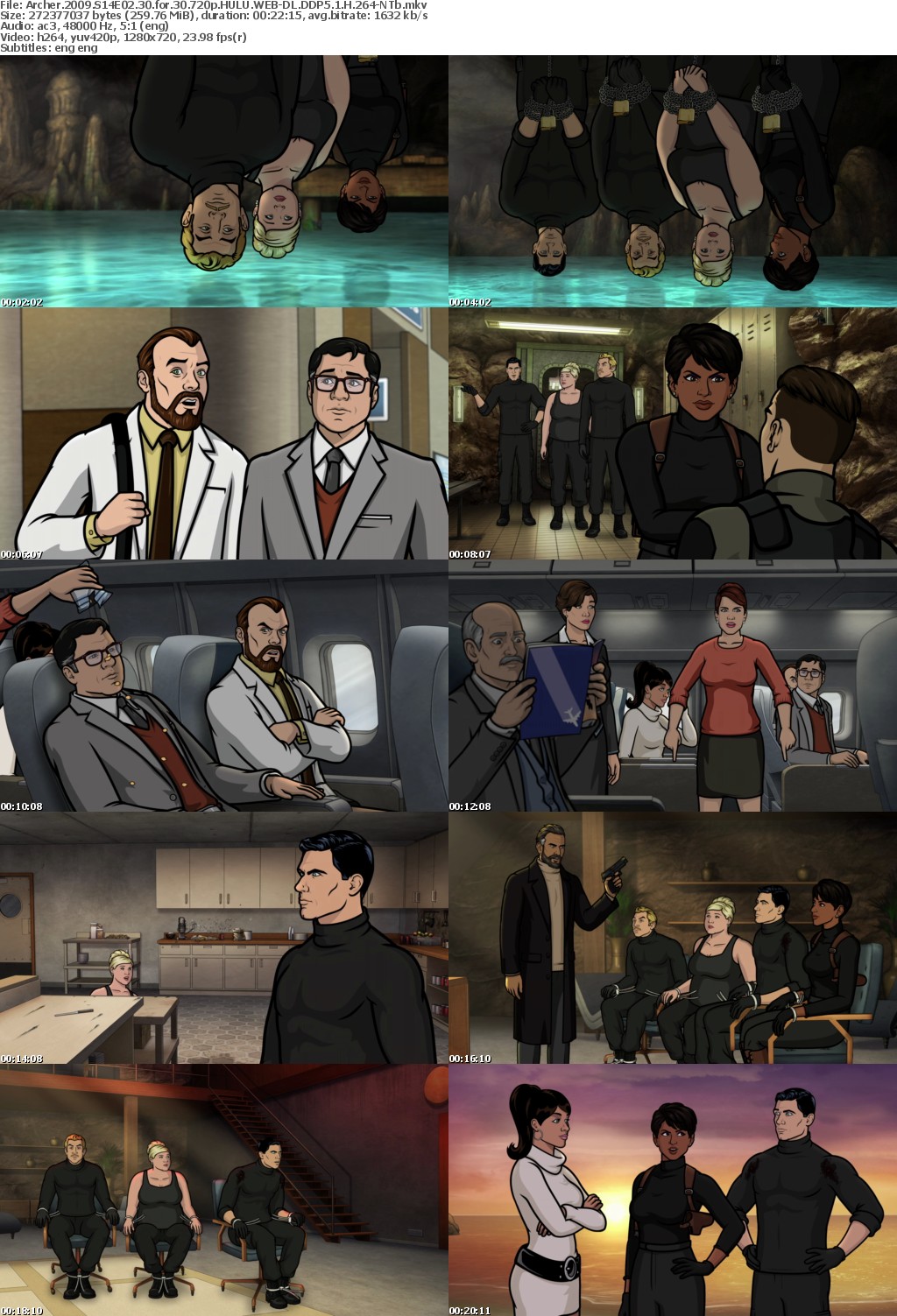 Archer 2009 S14E02 30 for 30 720p HULU WEB-DL DDP5 1 H 264-NTb