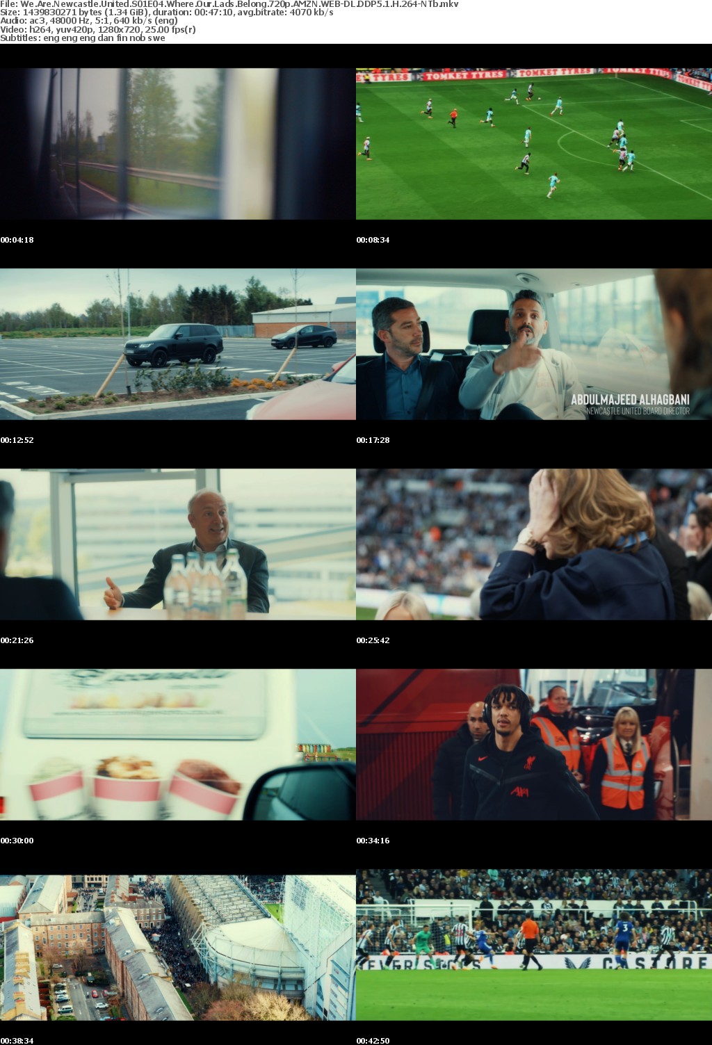 We Are Newcastle United S01E04 Where Our Lads Belong 720p AMZN WEB-DL DDP5 1 H 264-NTb