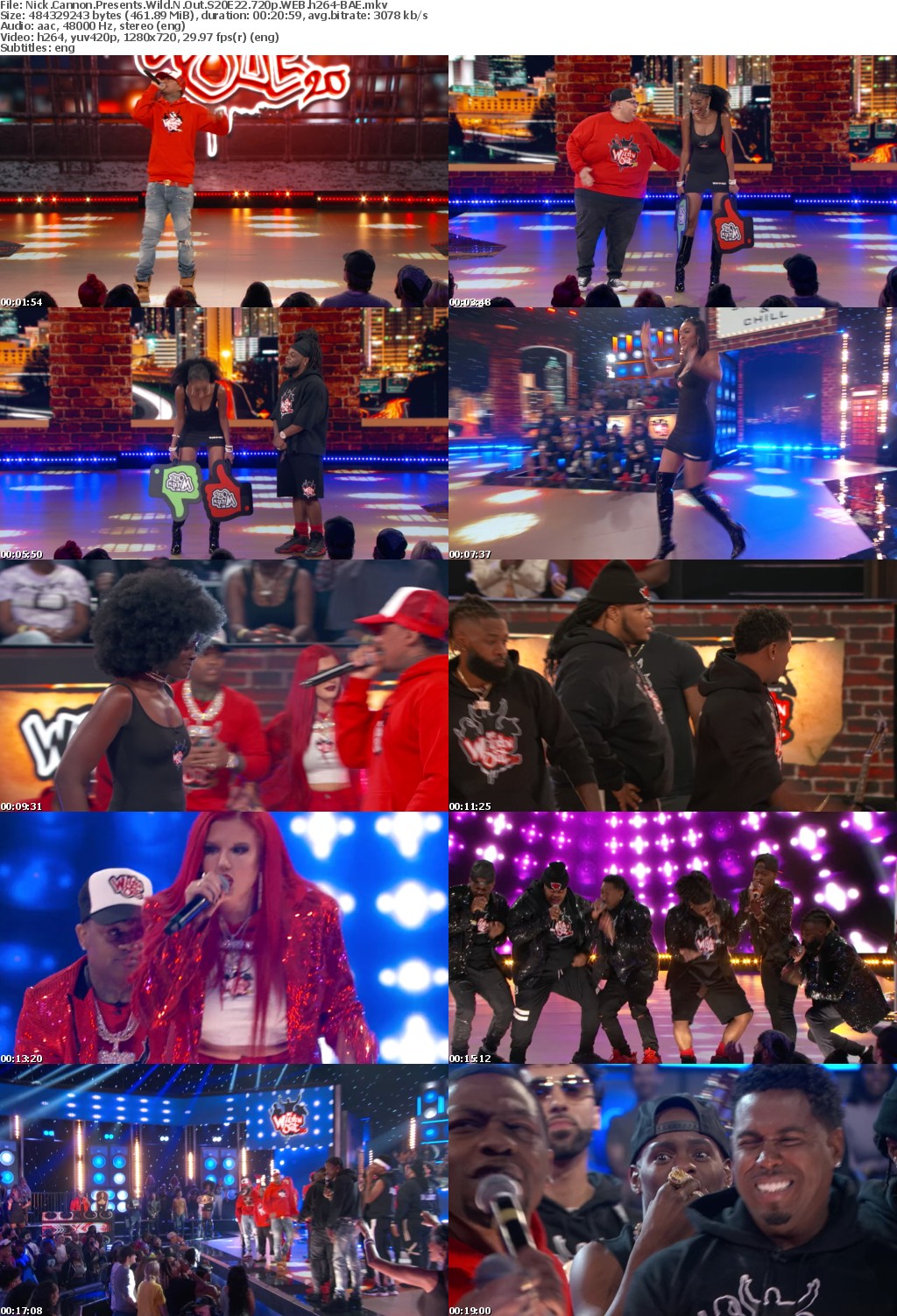 Nick Cannon Presents Wild N Out S20E22 720p WEB h264-BAE