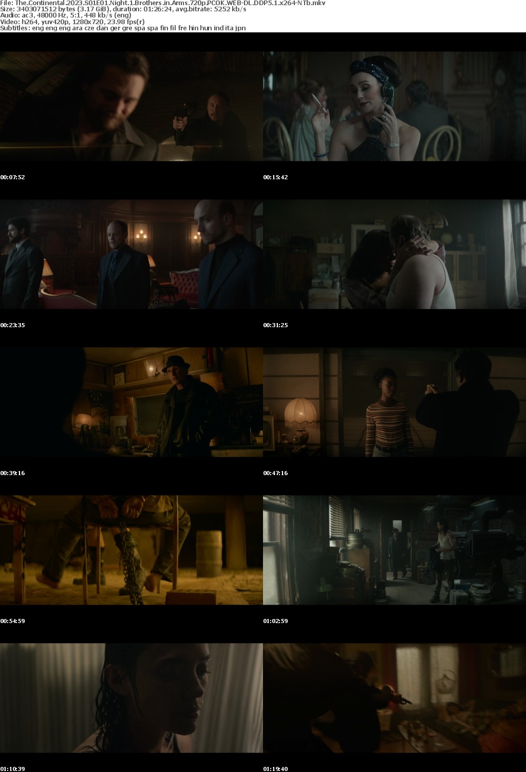 The Continental 2023 S01E01 Night 1 Brothers in Arms 720p PCOK WEB-DL DDP5 1 x264-NTb