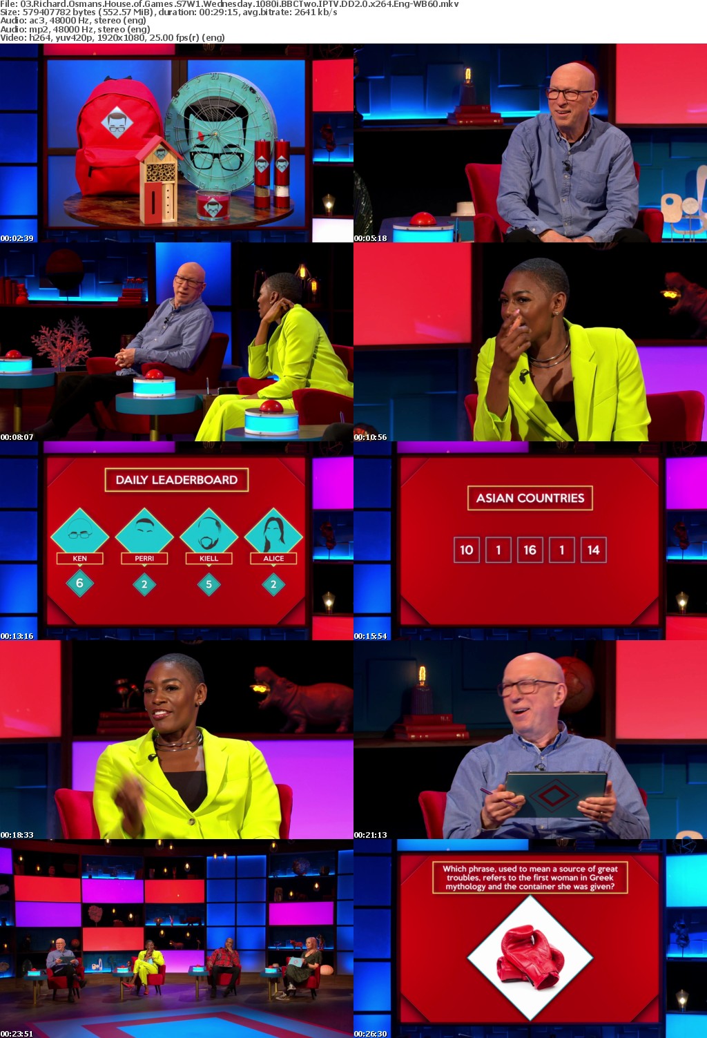 Richard Osmans House of Games S7W1 COMPLETE 1080i MiXED BBCTwo IPTV DD2 0 x264 Eng-WB60