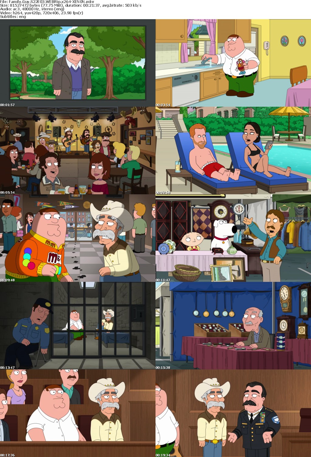 Family Guy S22E03 WEBRip x264-XEN0N Saturn5