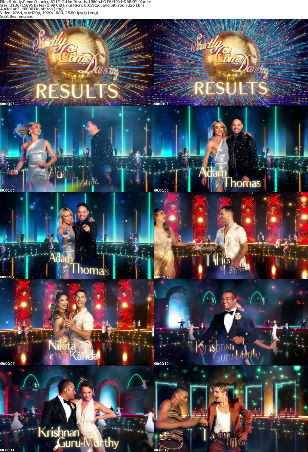 Strictly Come Dancing S21E12 The Results 1080p HDTV H264-DARKFLiX