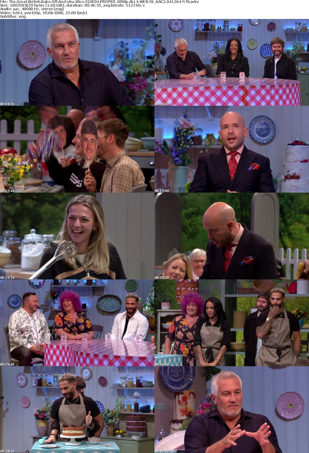 The Great British Bake Off An Extra Slice S10E04 PROPER 1080p ALL4 WEB-DL AAC2 0 H 264-NTb