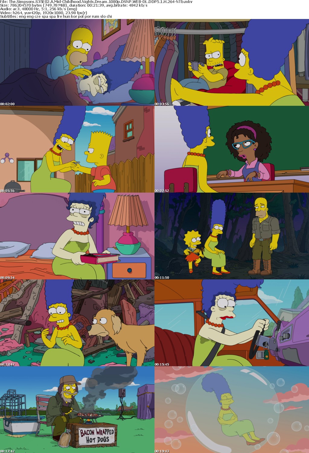The Simpsons S35E02 A Mid-Childhood Nights Dream 1080p DSNP WEB-DL DDP5 1 H 264-NTb