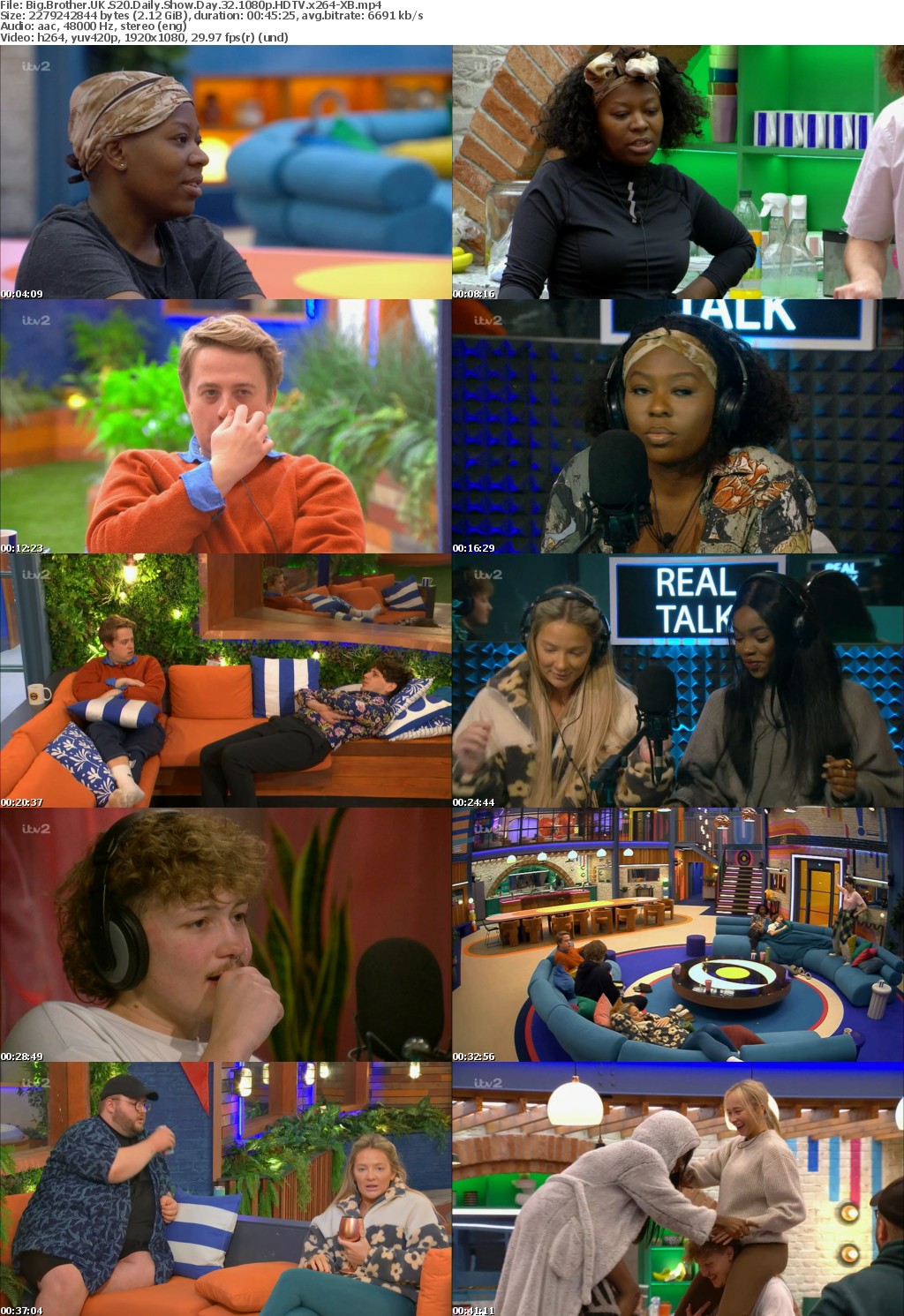 Big Brother UK S20 Daily Show Day 32 1080p HDTV x264-XB