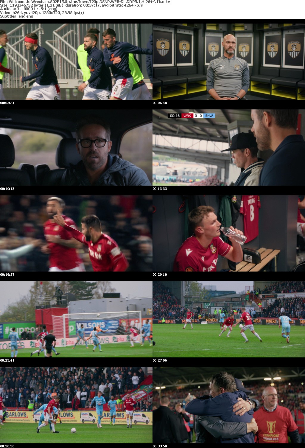 Welcome to Wrexham S02E15 Up the Town 720p DSNP WEB-DL DDP5 1 H 264-NTb