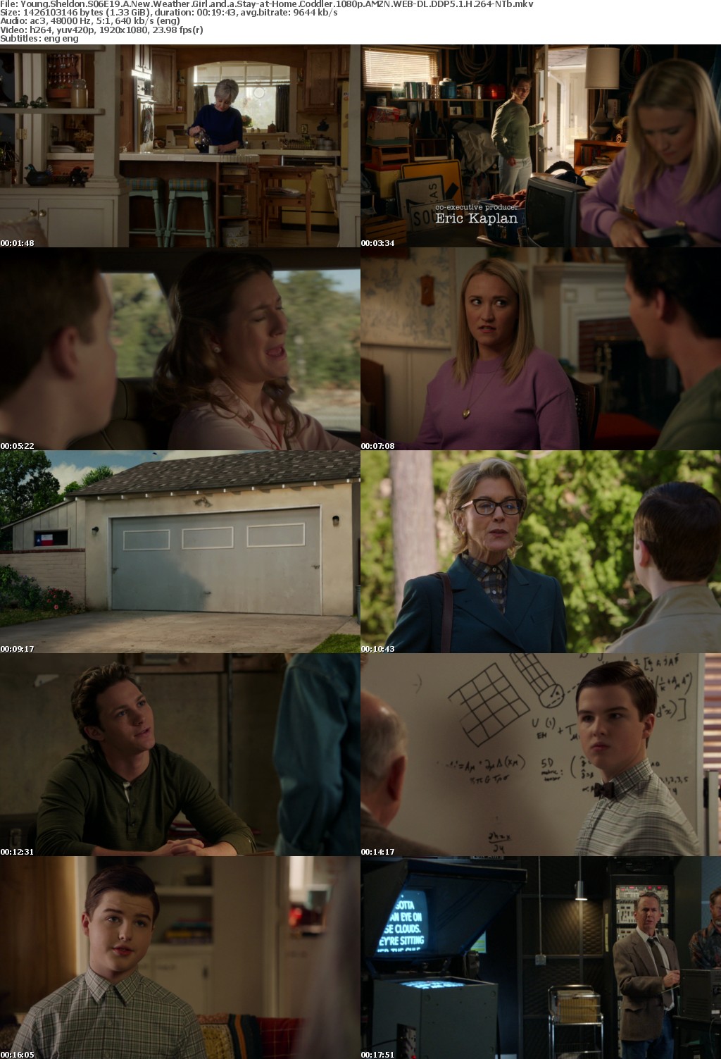 Young Sheldon S06E19 A New Weather Girl and a Stay-at-Home Coddler 1080p AMZN WEB-DL DDP5 1 H 264-NTb