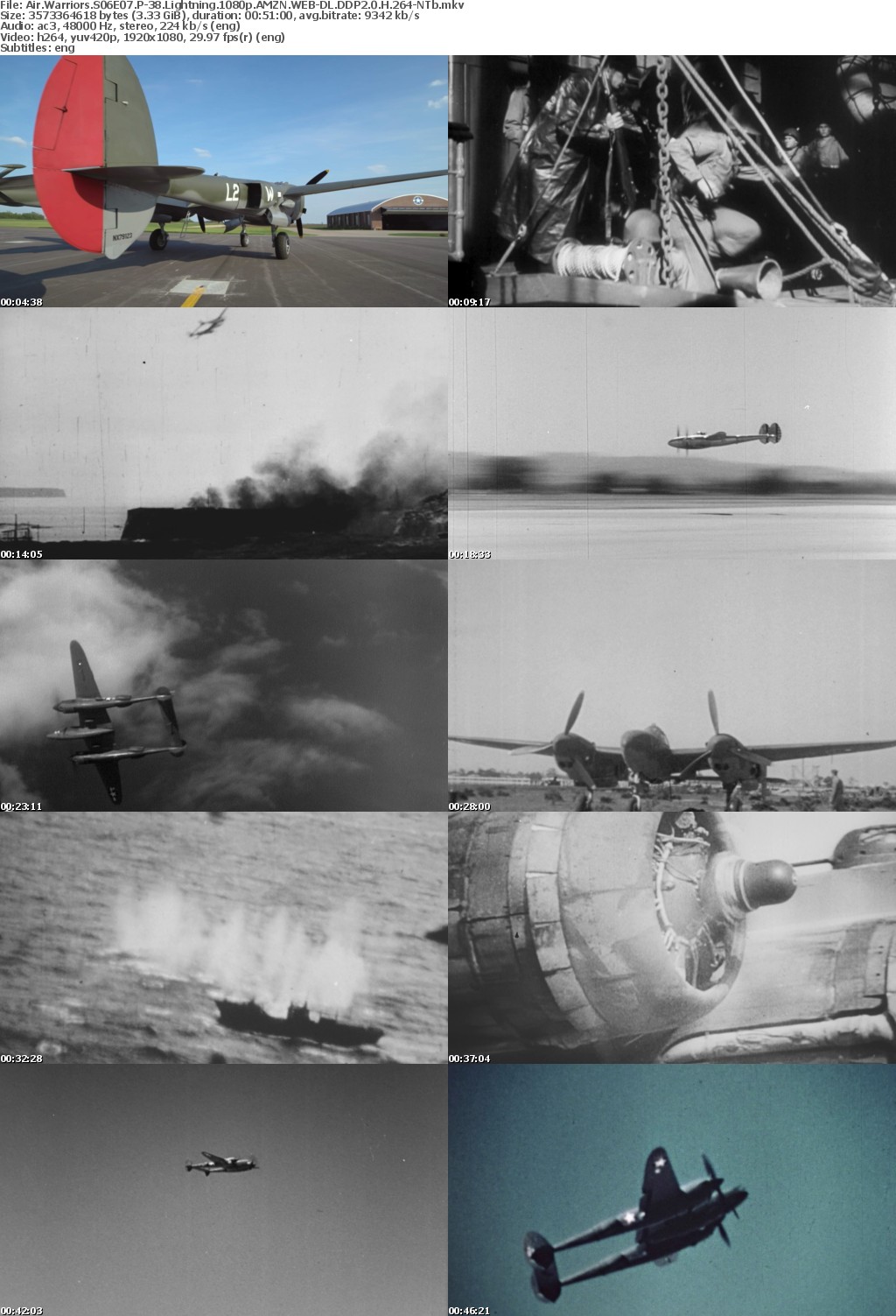 Air Warriors S06E07 P-38 Lightning 1080p AMZN WEB-DL DDP2 0 H 264-NTb