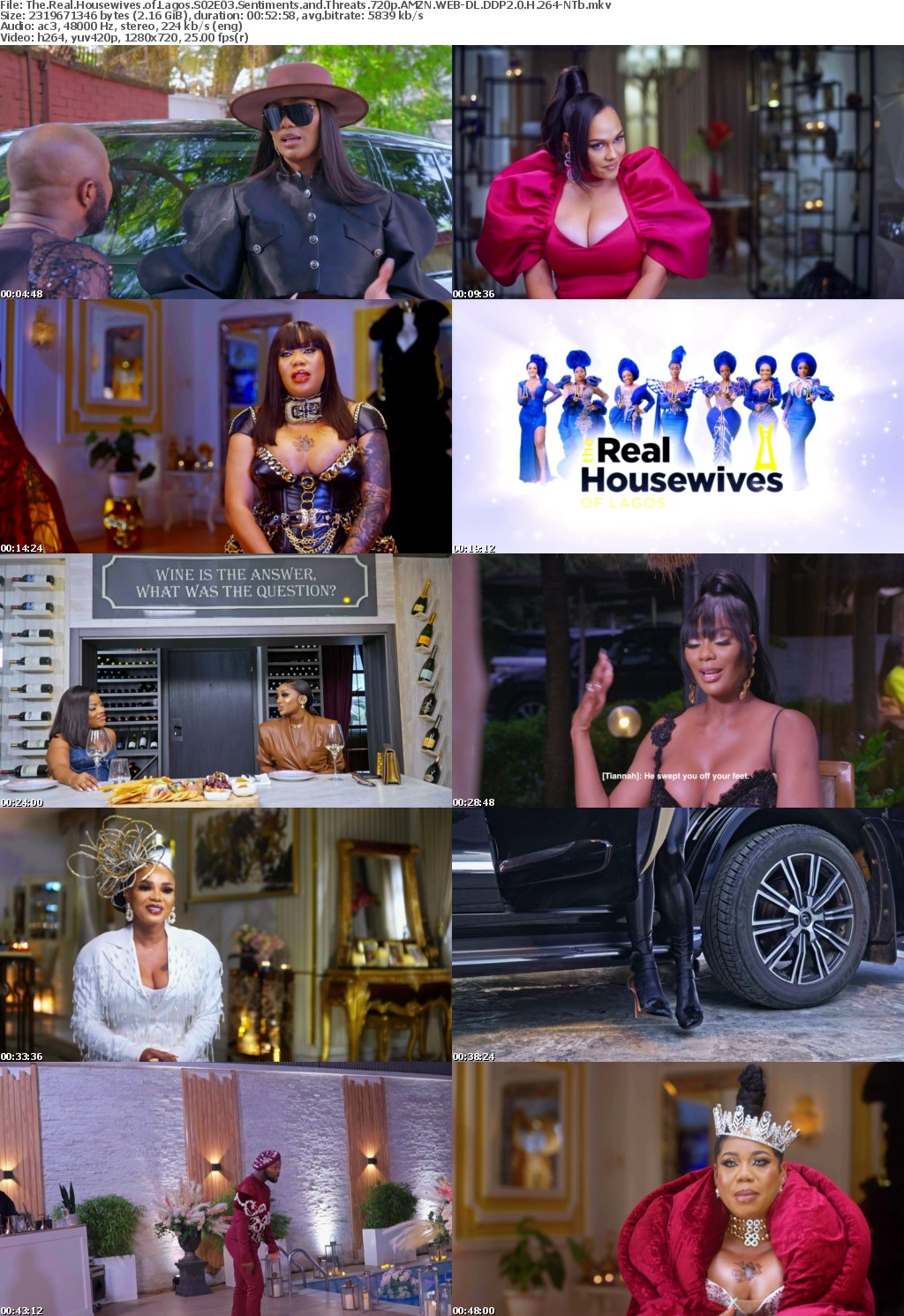The Real Housewives of Lagos S02E03 Sentiments and Threats 720p AMZN WEB-DL DDP2 0 H 264-NTb