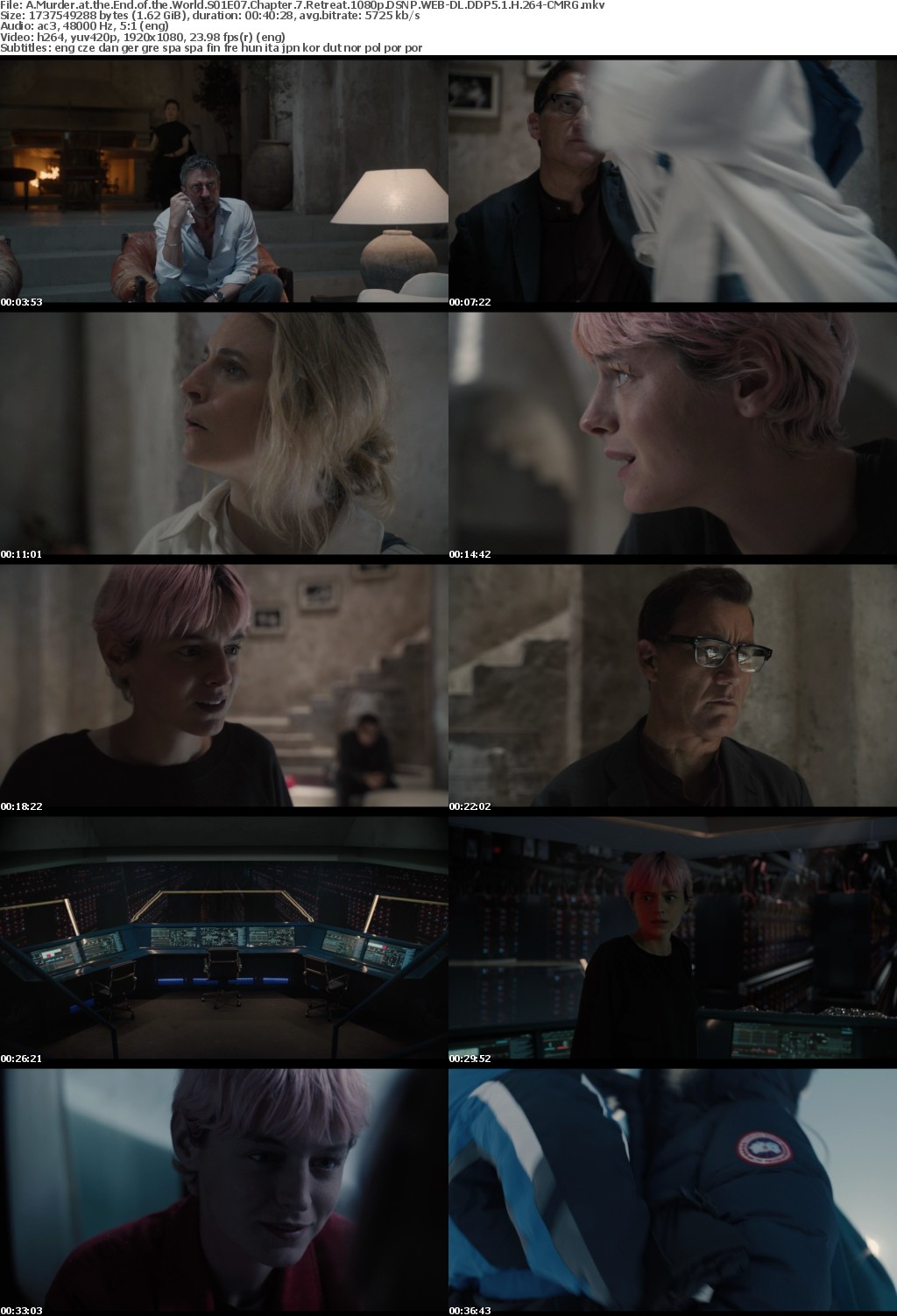 A Murder at the End of the World S01E07 Chapter 7 Retreat 1080p DSNP WEB-DL DDP5 1 H 264-CMRG