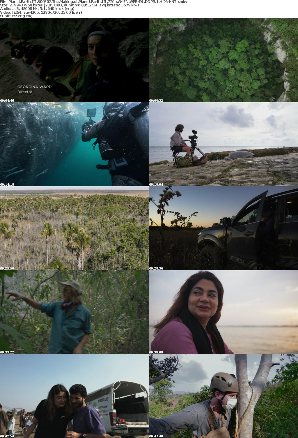 Planet Earth III S00E02 The Making of Planet Earth III 720p AMZN WEB-DL DDP5 1 H 264-NTb