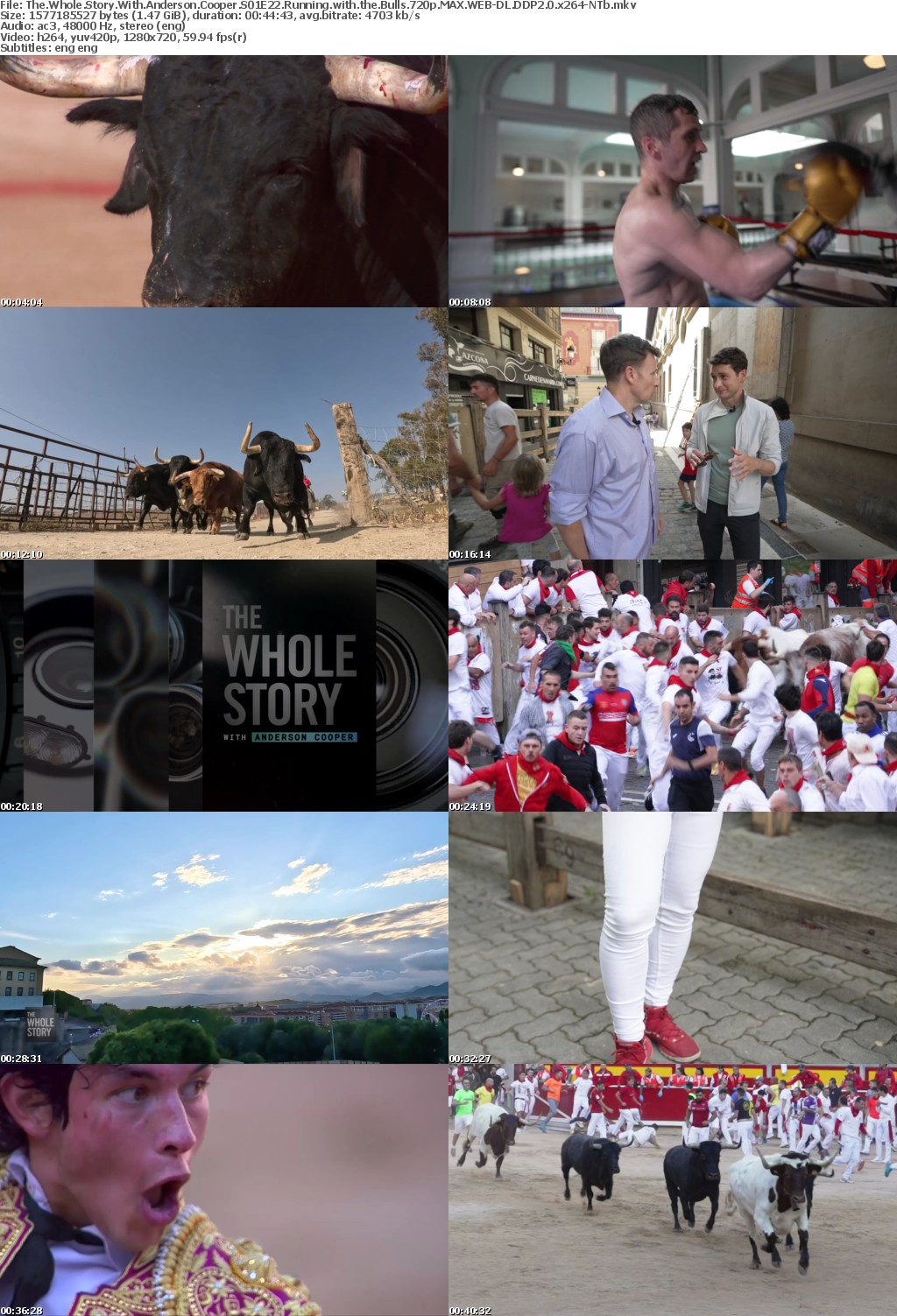 The Whole Story With Anderson Cooper S01E22 Running with the Bulls 720p MAX WEB-DL DDP2 0 x264-NTb