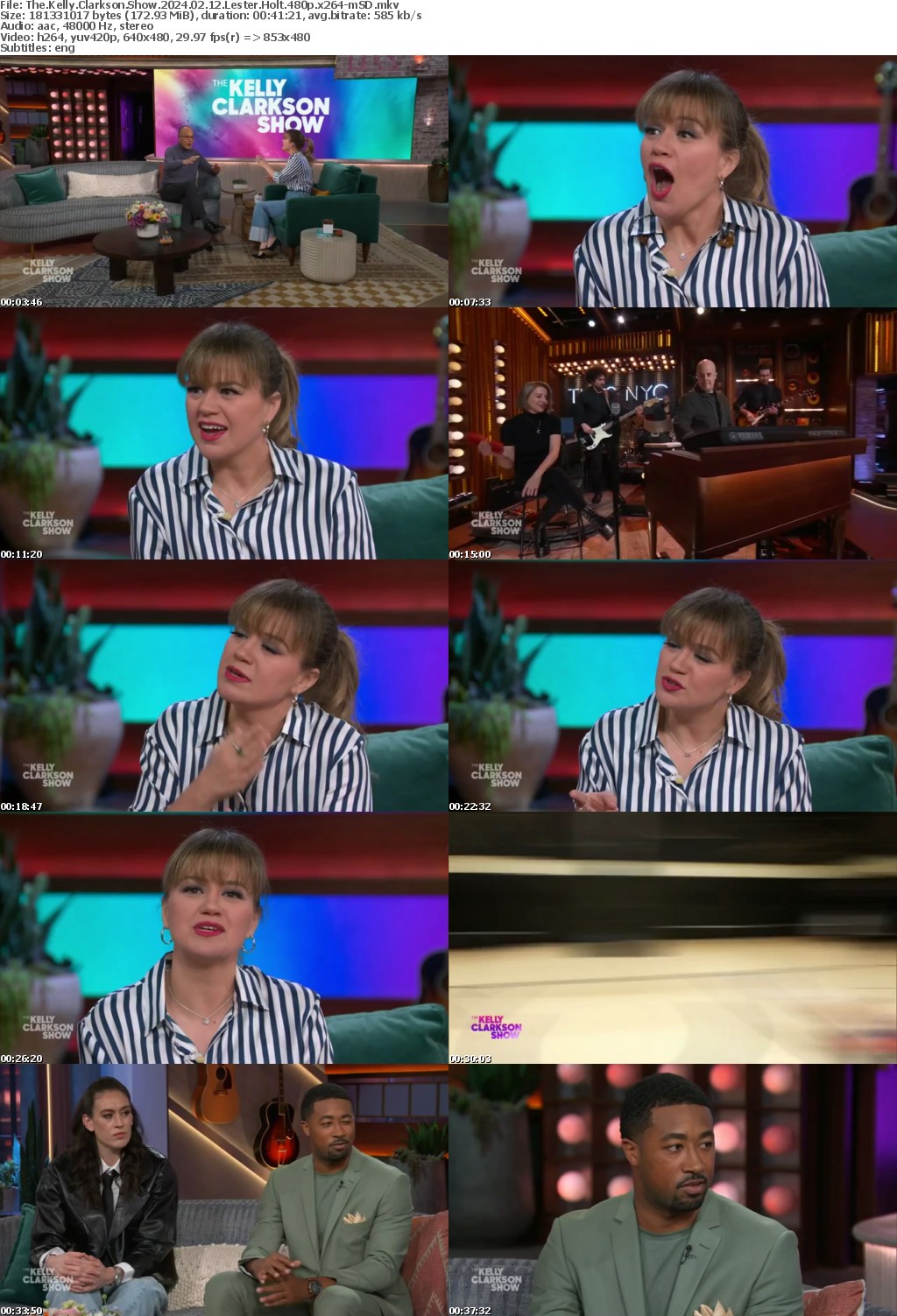 The Kelly Clarkson Show 2024 02 12 Lester Holt 480p x264-mSD