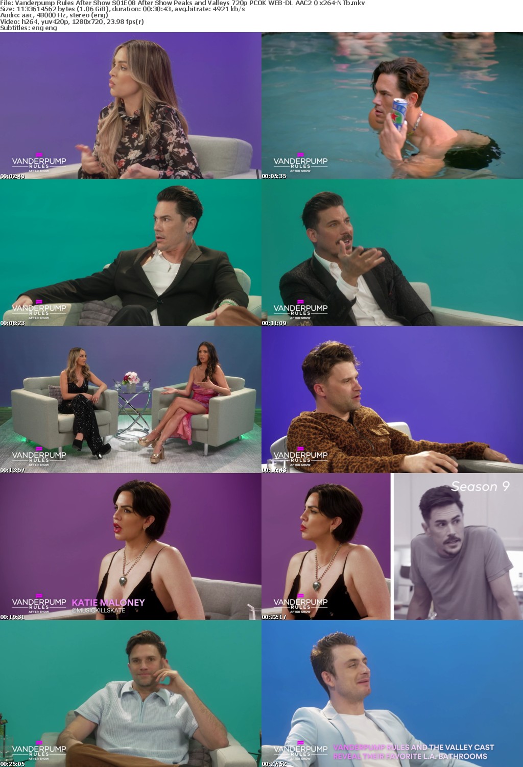 Vanderpump Rules After Show S01E08 After Show Peaks and Valleys 720p PCOK WEB-DL AAC2 0 x264-NTb