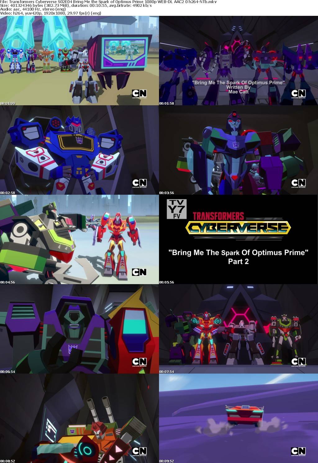 Transformers Cyberverse S02E04 Bring Me the Spark of Optimus Prime 1080p WEB-DL AAC2 0 h264-NTb