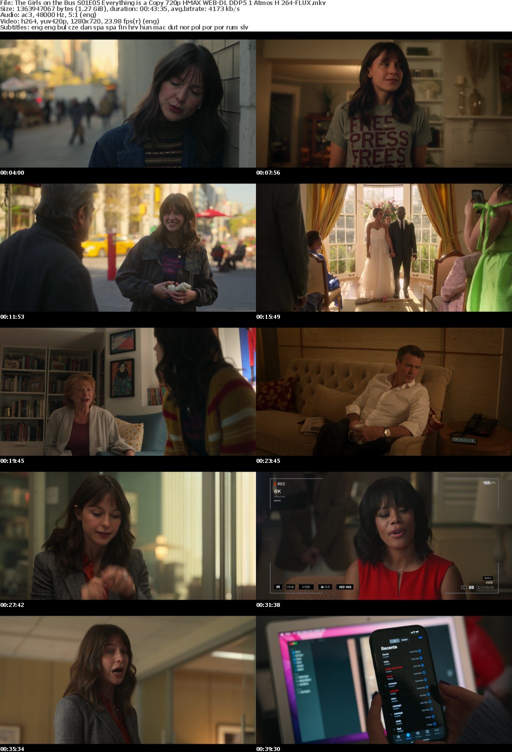 The Girls on the Bus S01E05 Everything is a Copy 720p HMAX WEB-DL DDP5 1 Atmos H 264-FLUX