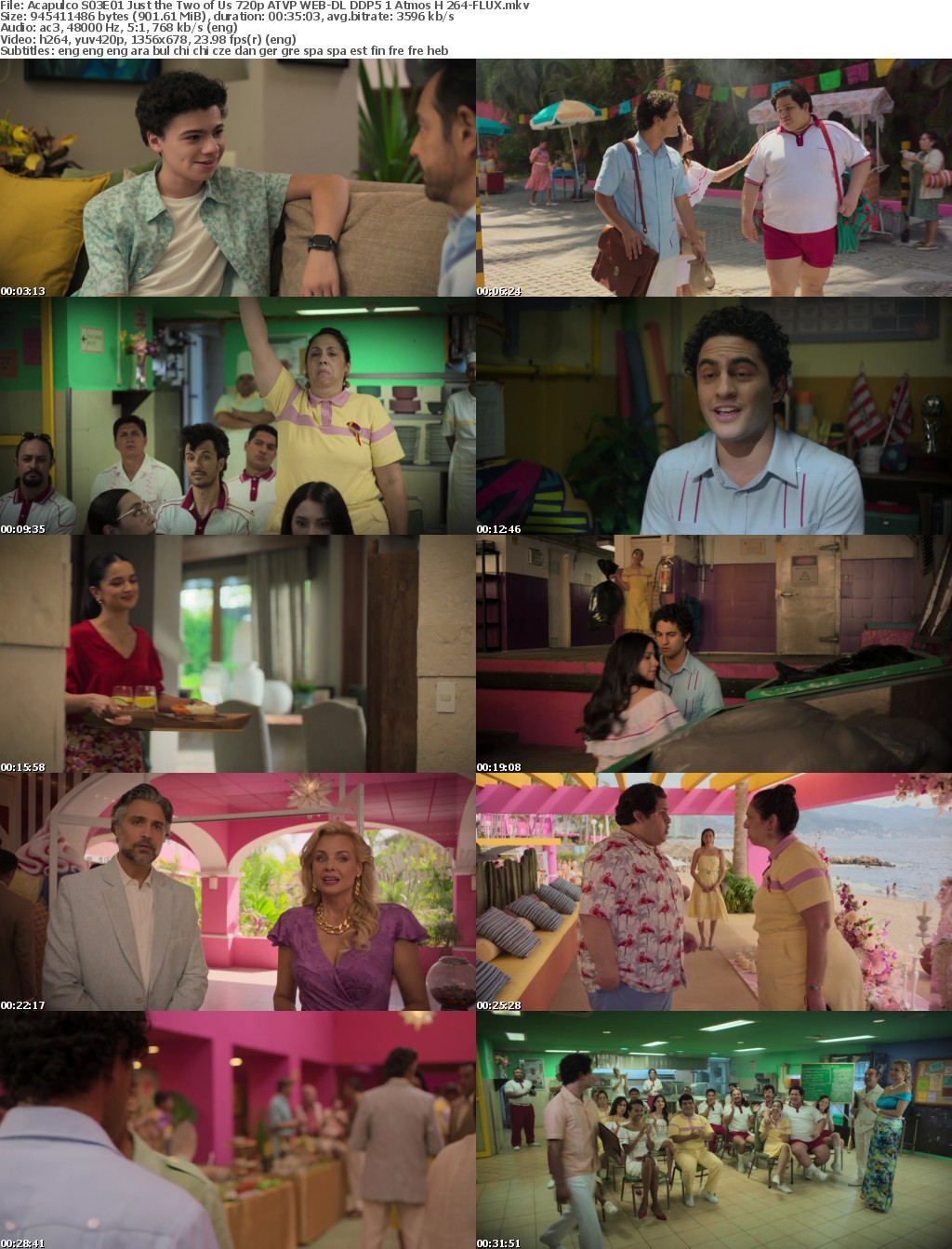 Acapulco S03E01 Just the Two of Us 720p ATVP WEB-DL DDP5 1 Atmos H 264-FLUX