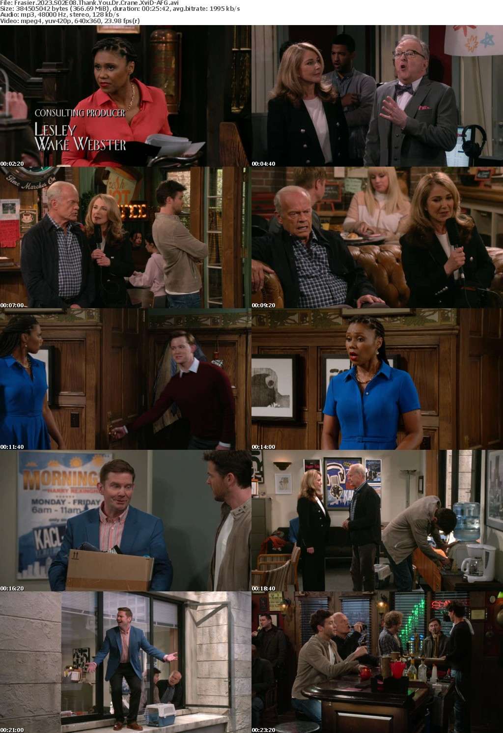 Frasier 2023 S02E08 Thank You Dr Crane XviD-AFG
